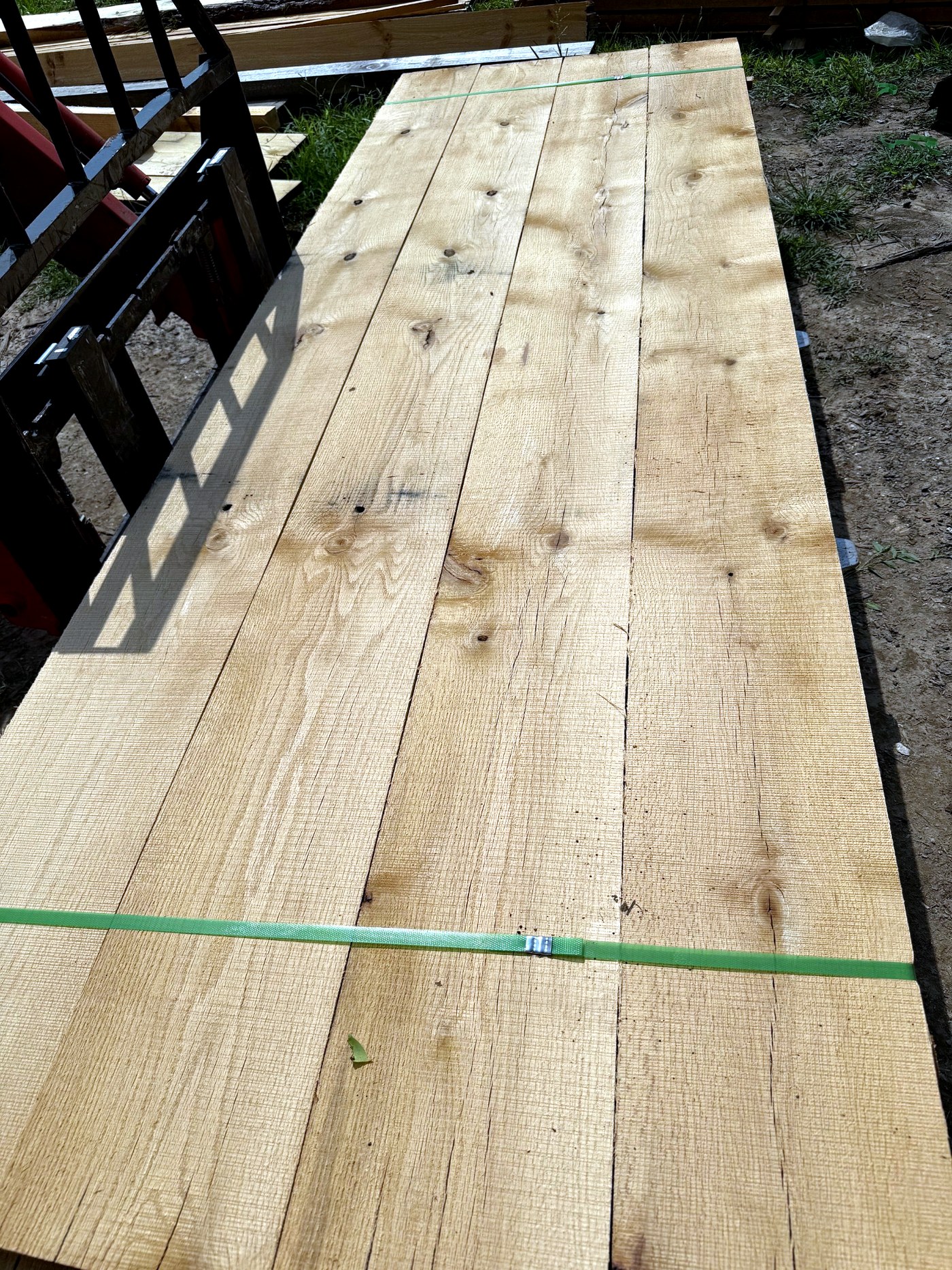 Wide oak boards